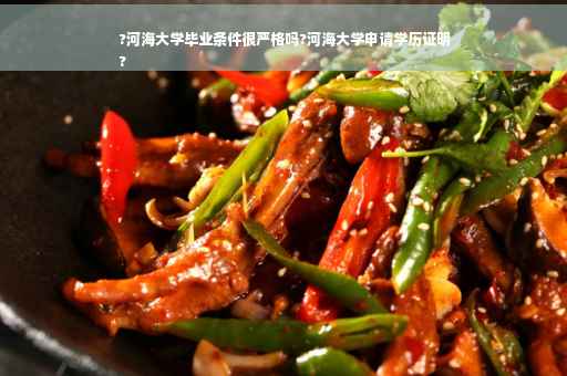 ?河海大学毕业条件很严格吗?河海大学申请学历证明
?