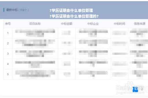 ?学历证明由什么单位管理
?学历证明由什么单位管理的?
