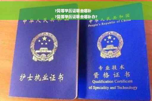 ?同等学历证明去哪补
?同等学历证明去哪补办?