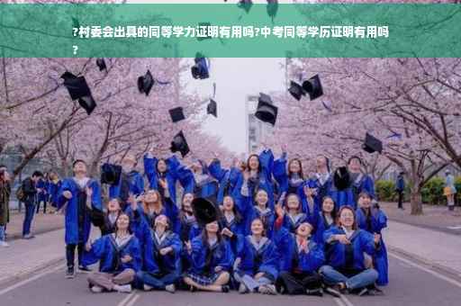 ?村委会出具的同等学力证明有用吗?中考同等学历证明有用吗
?
