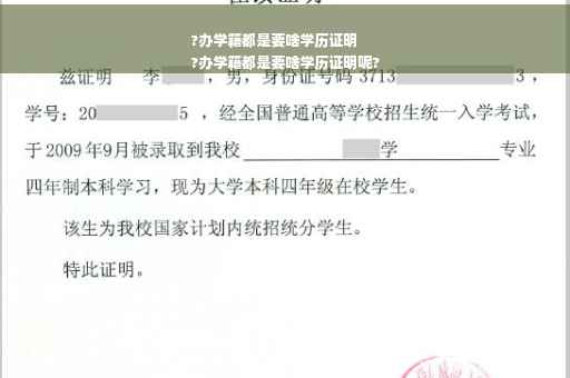 ?办学籍都是要啥学历证明
?办学籍都是要啥学历证明呢?