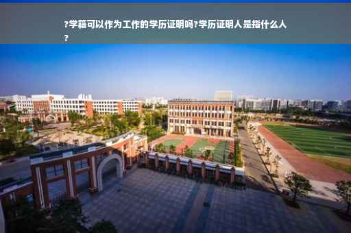 ?学籍可以作为工作的学历证明吗?学历证明人是指什么人
?
