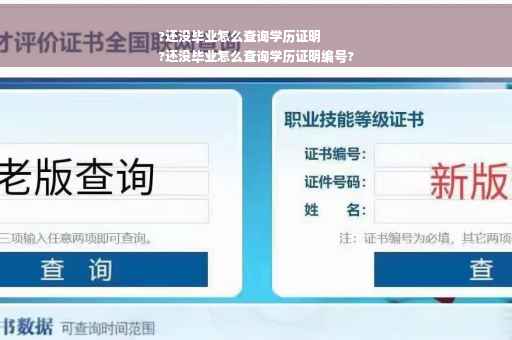 ?还没毕业怎么查询学历证明
?还没毕业怎么查询学历证明编号?