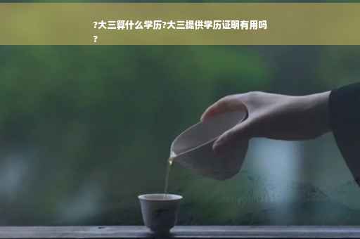 ?大三算什么学历?大三提供学历证明有用吗
?