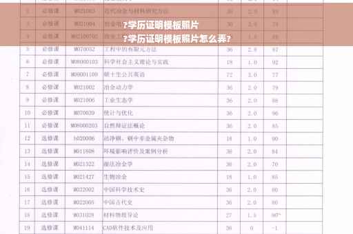 ?学历证明模板照片
?学历证明模板照片怎么弄?