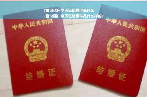 ?武汉落户学历证明原件是什么
?武汉落户学历证明原件是什么样的?
