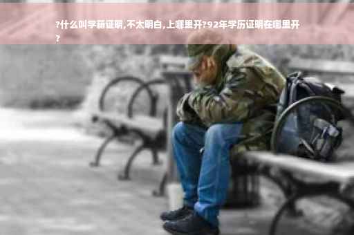?什么叫学籍证明,不太明白,上哪里开?92年学历证明在哪里开
?