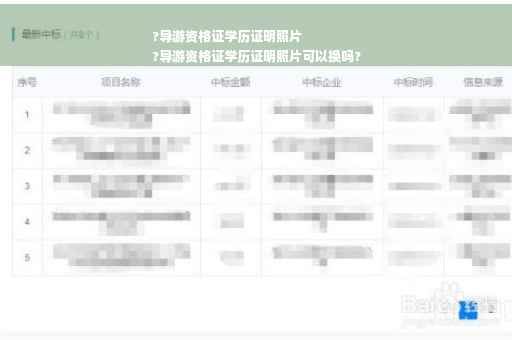 ?导游资格证学历证明照片
?导游资格证学历证明照片可以换吗?