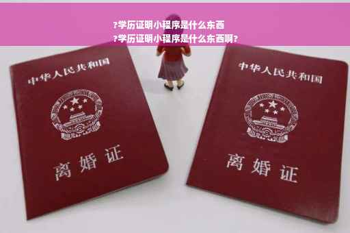 ?学历证明小程序是什么东西
?学历证明小程序是什么东西啊?