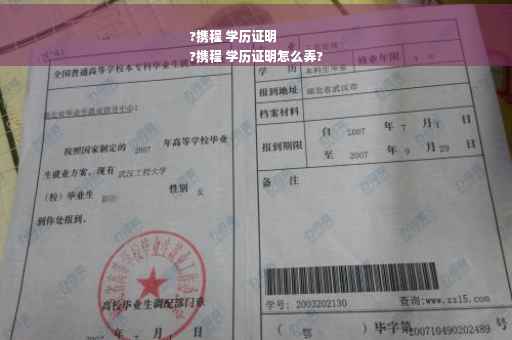 ?携程 学历证明
?携程 学历证明怎么弄?