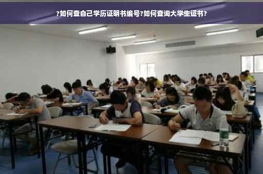 ?如何查自己学历证明书编号?如何查询大学生证书?