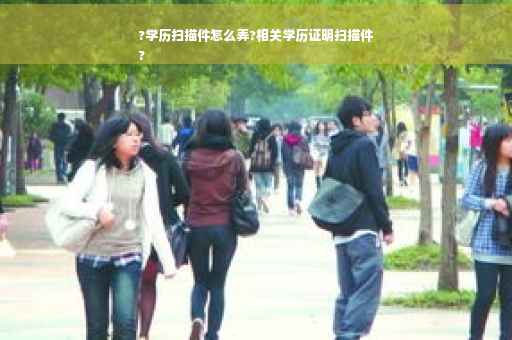 ?学历扫描件怎么弄?相关学历证明扫描件
?