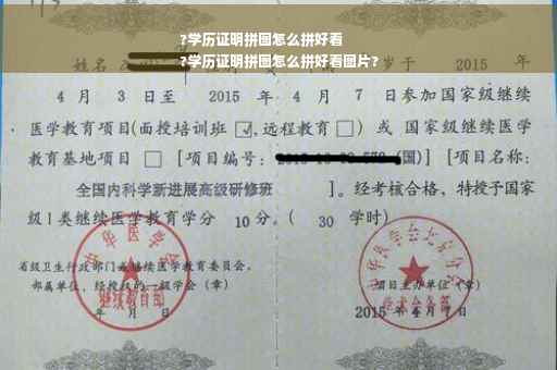 ?学历证明拼图怎么拼好看
?学历证明拼图怎么拼好看图片?