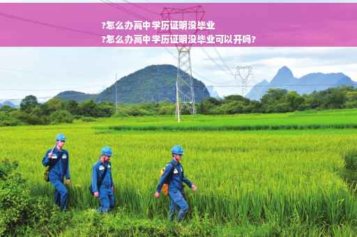 ?怎么办高中学历证明没毕业
?怎么办高中学历证明没毕业可以开吗?