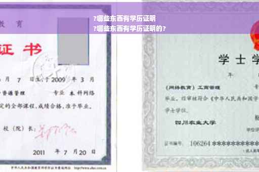 ?哪些东西有学历证明
?哪些东西有学历证明的?