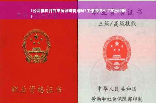 ?公司机构开的学历证明有用吗?工作提供不了学历证明
?