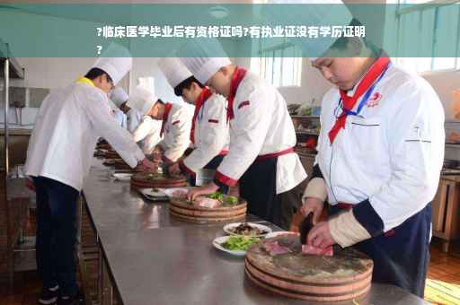 ?临床医学毕业后有资格证吗?有执业证没有学历证明
?