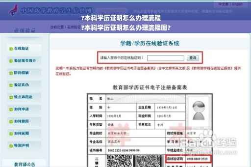 ?本科学历证明怎么办理流程
?本科学历证明怎么办理流程图?