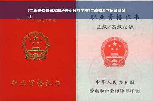 ?二战是直接考双非还是更好的学校?二战需要学历证明吗
⚡️