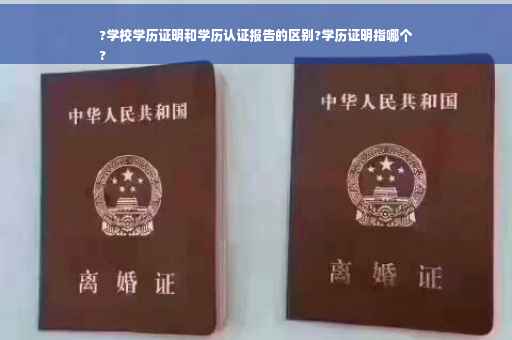 ?学校学历证明和学历认证报告的区别?学历证明指哪个
?