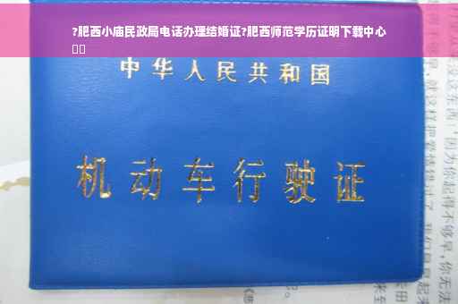 ?肥西小庙民政局电话办理结婚证?肥西师范学历证明下载中心
⚡️