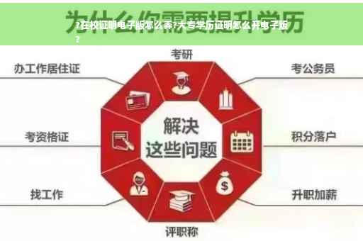 ?在校证明电子版怎么弄?大专学历证明怎么开电子版
?
