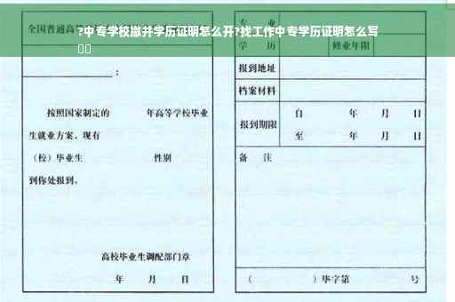 ?中专学校撤并学历证明怎么开?找工作中专学历证明怎么写
⚡️