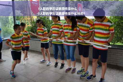 ?入职的学历证明原件是什么
?入职的学历证明原件是什么样的?