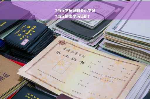 ?当兵学历证明要小学吗
?当兵需要学历证明?