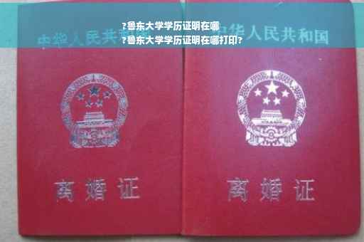 ?鲁东大学学历证明在哪
?鲁东大学学历证明在哪打印?