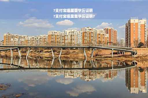 ?支付宝哪里查学历证明
?支付宝哪里查学历证明?