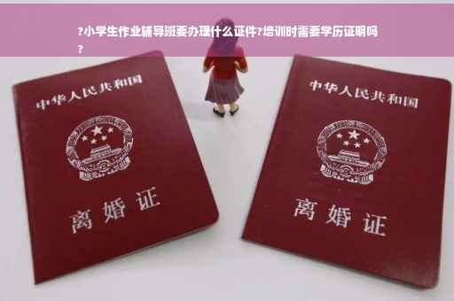 ?小学生作业辅导班要办理什么证件?培训时需要学历证明吗
?