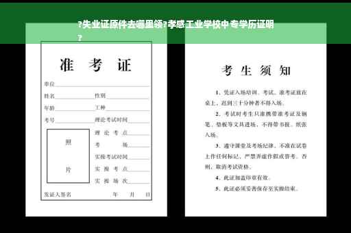 ?失业证原件去哪里领?孝感工业学校中专学历证明
?