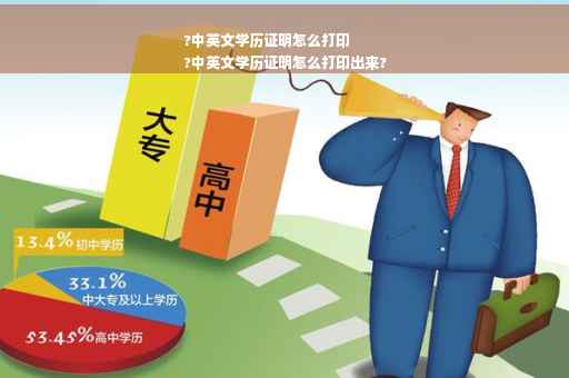 ?中英文学历证明怎么打印
?中英文学历证明怎么打印出来?