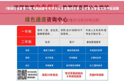 ?怎样在省教育厅官方网站查中专学历认证需要的资料?公招怎么审核文凭学历证明
?