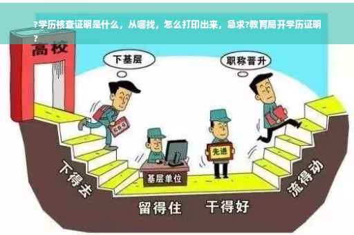 ?学历核查证明是什么，从哪找，怎么打印出来，急求?教育局开学历证明
?