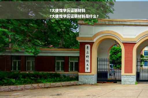 ?大使馆学历证明材料
?大使馆学历证明材料是什么?