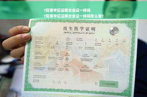 ?同等学历证明毕业证一样吗
?同等学历证明毕业证一样吗怎么查?