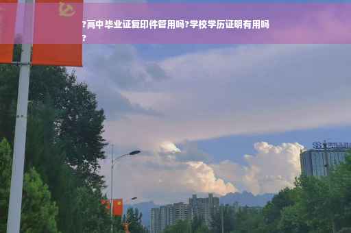 ?高中毕业证复印件管用吗?学校学历证明有用吗
?