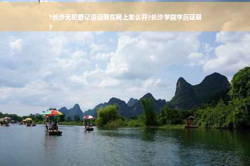 ?长沙无犯罪记录证明在网上怎么开?长沙学院学历证明
?
