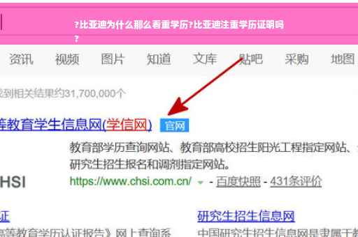 ?比亚迪为什么那么看重学历?比亚迪注重学历证明吗
?