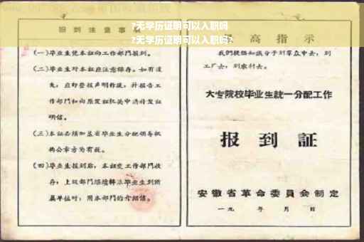 ?无学历证明可以入职吗
?无学历证明可以入职吗?