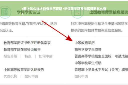 ?网上怎么样才能查学历证明?学信网学籍及学历证明怎么查
?