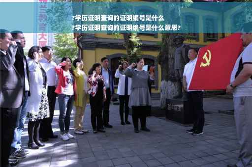 ?学历证明查询的证明编号是什么
?学历证明查询的证明编号是什么意思?