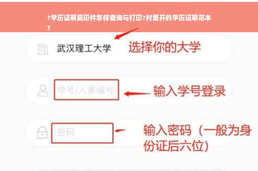 ?学历证明复印件怎样查询与打印?村里开的学历证明范本
?