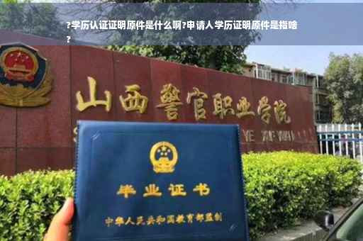 ?学历认证证明原件是什么啊?申请人学历证明原件是指啥
?