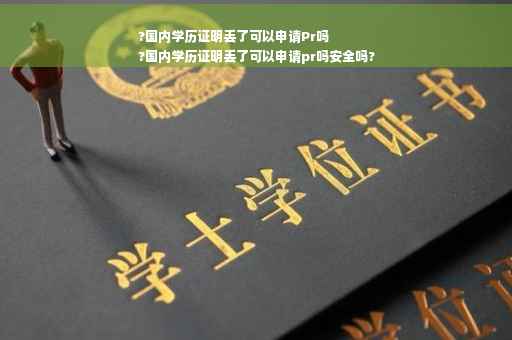 ?国内学历证明丢了可以申请Pr吗
?国内学历证明丢了可以申请pr吗安全吗?