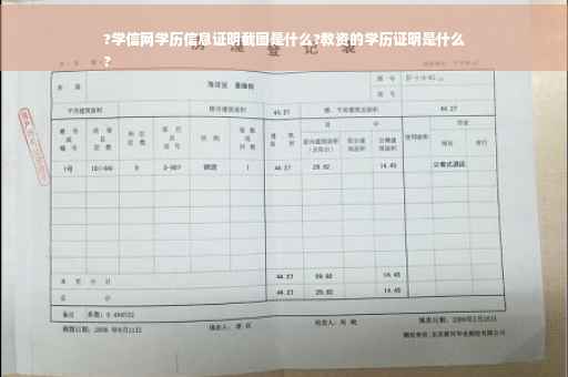 ?学信网学历信息证明截图是什么?教资的学历证明是什么
?