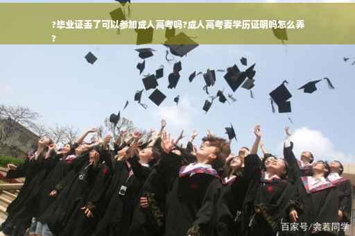 ?毕业证丢了可以参加成人高考吗?成人高考要学历证明吗怎么弄
?