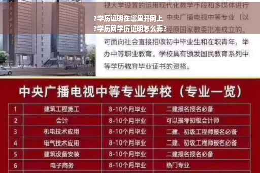 ?学历证明在哪里开网上
?学历网学历证明怎么弄?